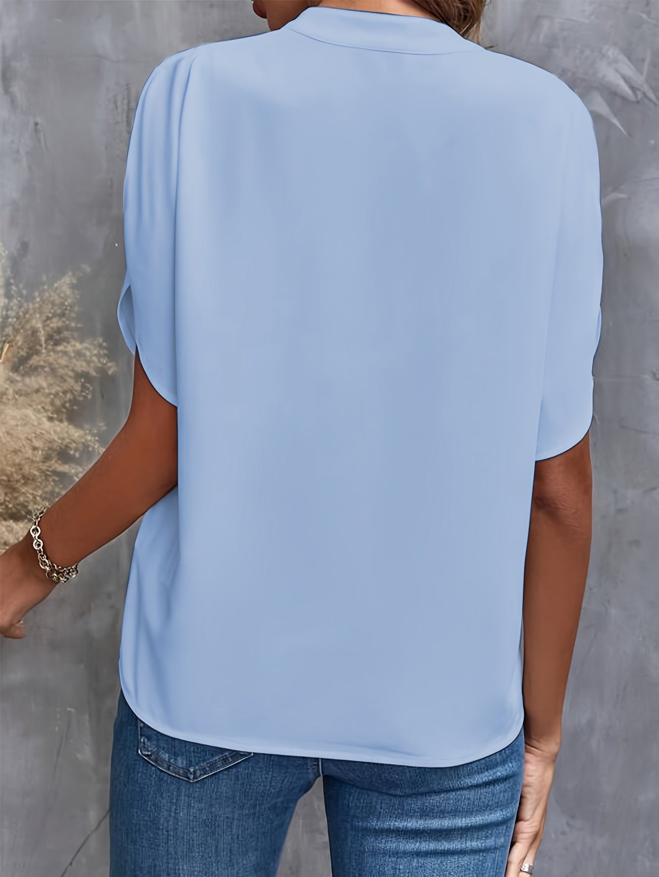 By Belle- V neck Blouse