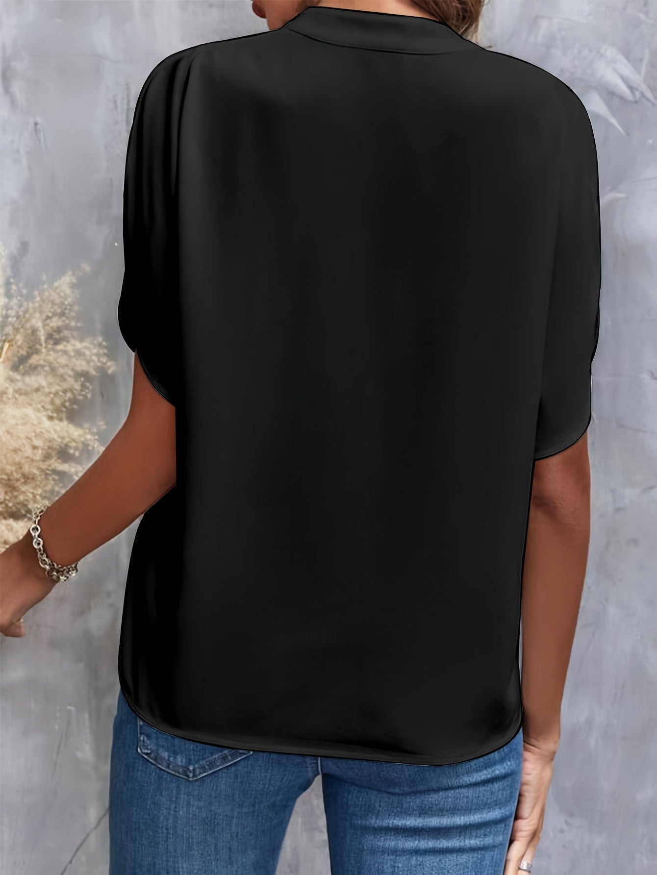 By Belle- V neck Blouse