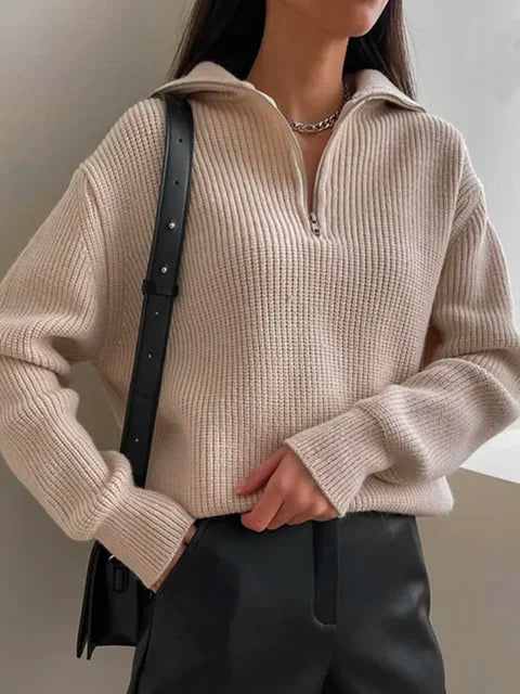 Connext - Turtleneck Zipper Sweater