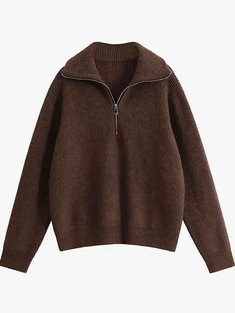 Connext - Turtleneck Zipper Sweater