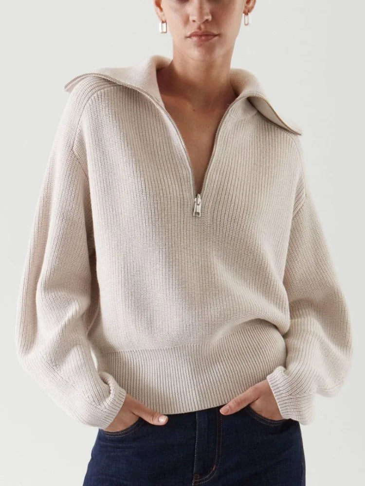 Connext - Turtleneck Zipper Sweater